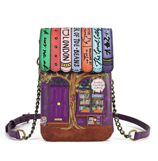 Vendula Travelling Library Bookshop Phone Pouch