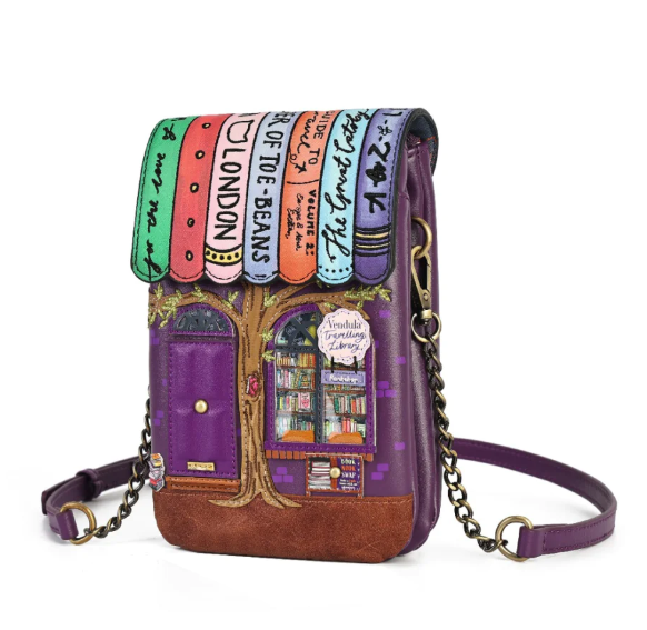 Vendula Travelling Library Bookshop Phone Pouch