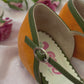The Vibe is Enchanted in Orange with Olive Green