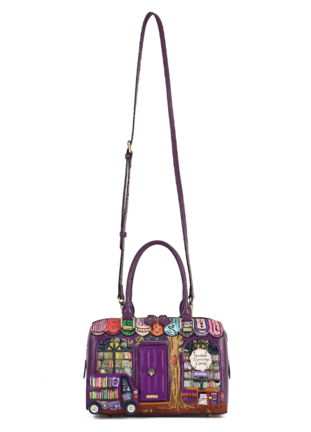 Vendula Travelling Library Bookshop Speedy Bowler Bag