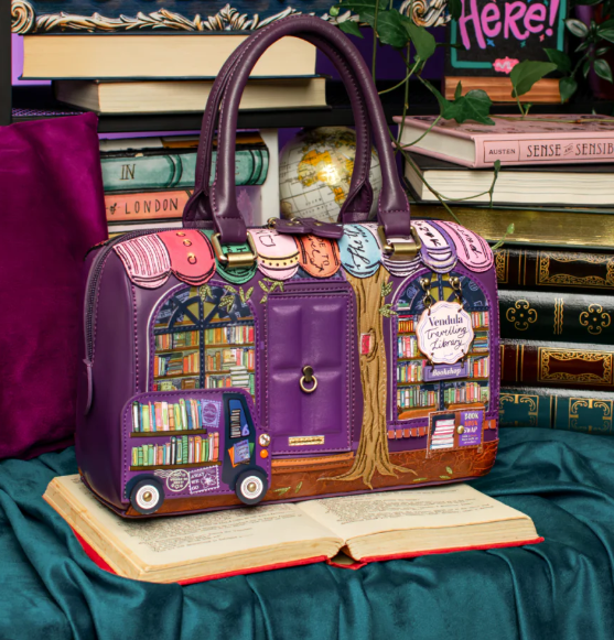 Vendula Travelling Library Bookshop Speedy Bowler Bag