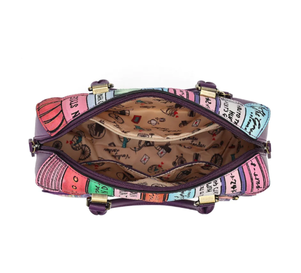 Vendula Travelling Library Bookshop Speedy Bowler Bag