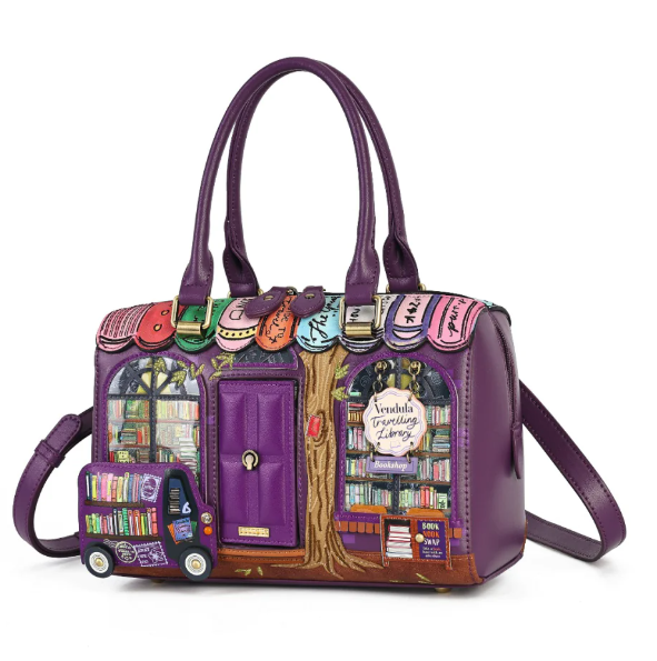 Vendula Travelling Library Bookshop Speedy Bowler Bag