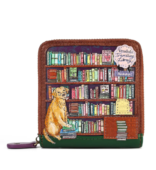 Vendula Travelling Library Bookshop Square Wallet