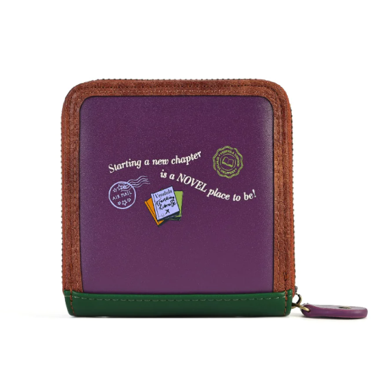 Vendula Travelling Library Bookshop Square Wallet