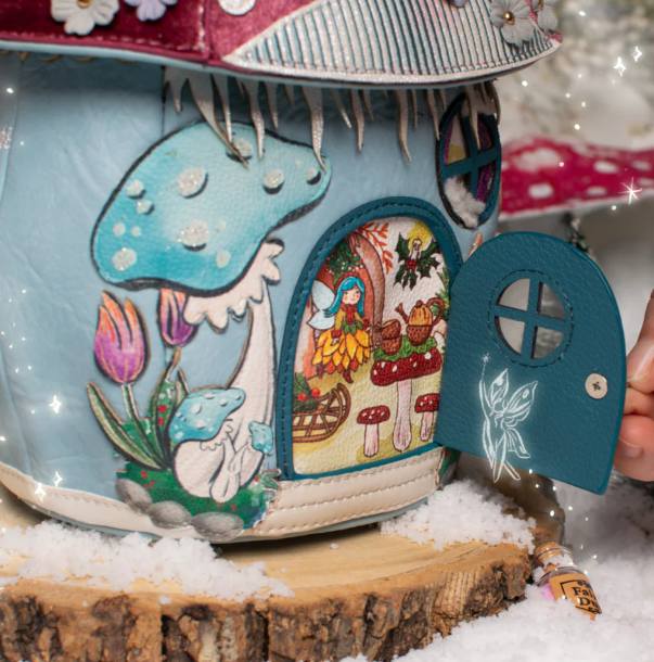 Vendula Fairy Village Snowflake Edition Toadstool House Bag