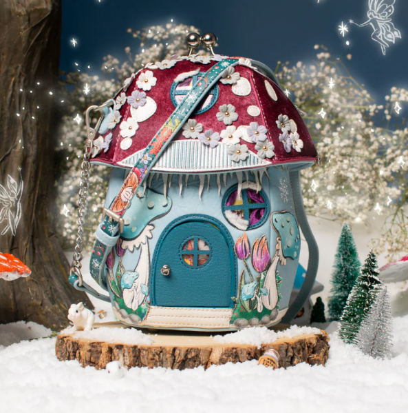 Vendula Fairy Village Snowflake Edition Toadstool House Bag