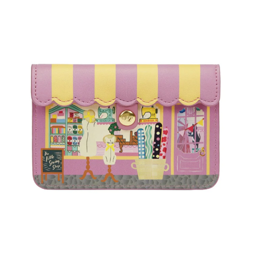 Vendula Sewing Shop Raspberry Edition Accordian Card Wallet
