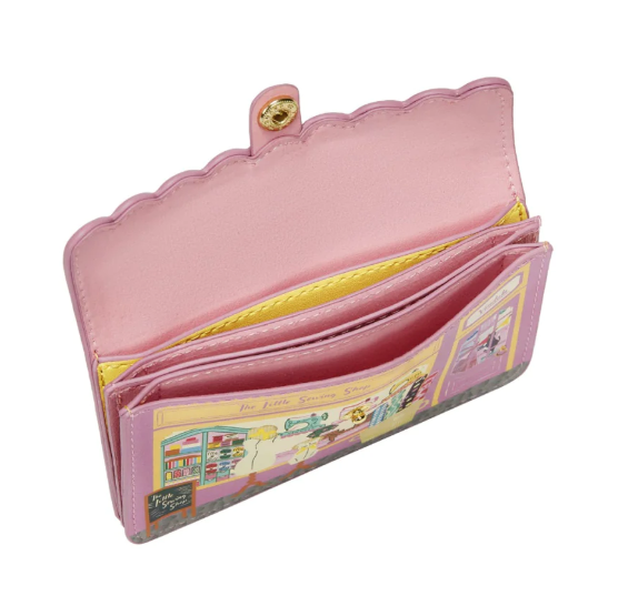 Vendula Sewing Shop Raspberry Edition Accordian Card Wallet