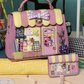 Vendula Sewing Shop Raspberry Edition Accordian Card Wallet