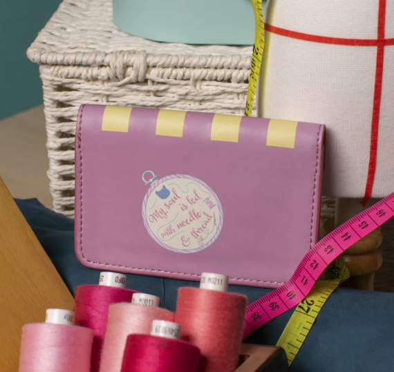 Vendula Sewing Shop Raspberry Edition Accordian Card Wallet