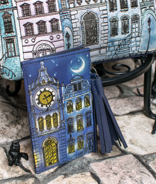 Vendula Cats In The City Zipper Card and Coin Purse