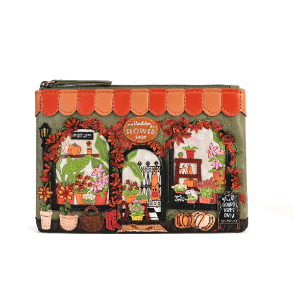 Vendula Flower Shop Amber Edition Zipper Key Coin Purse