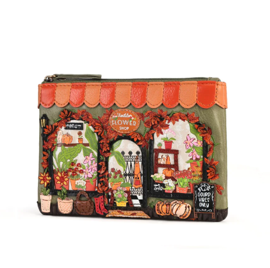 Vendula Flower Shop Amber Edition Zipper Key Coin Purse