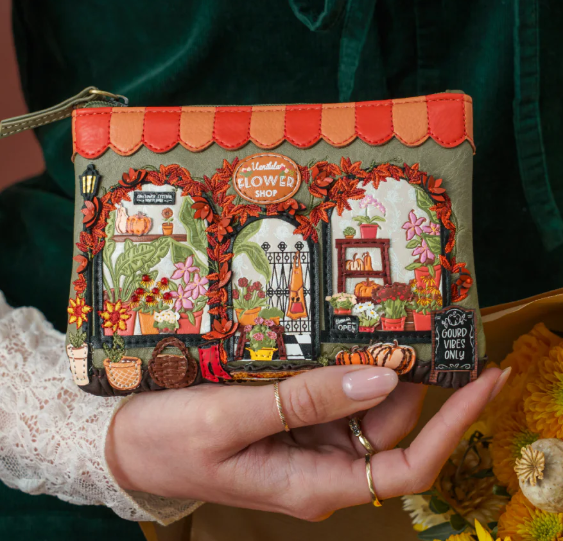 Vendula Flower Shop Amber Edition Zipper Key Coin Purse