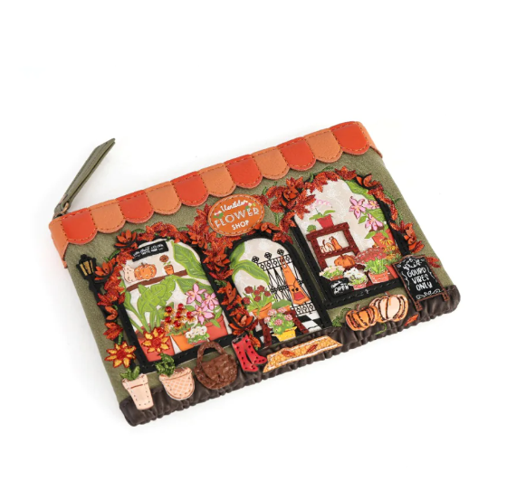 Vendula Flower Shop Amber Edition Zipper Key Coin Purse