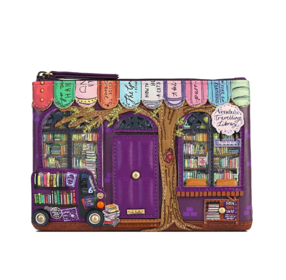 Vendula Travelling Library Bookshop Zipper Key Coin Purse