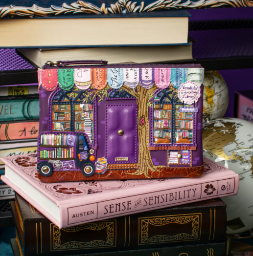 Vendula Travelling Library Bookshop Zipper Key Coin Purse