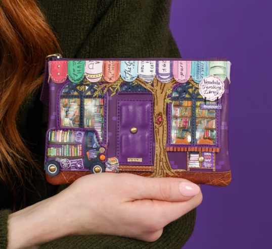 Vendula Travelling Library Bookshop Zipper Key Coin Purse