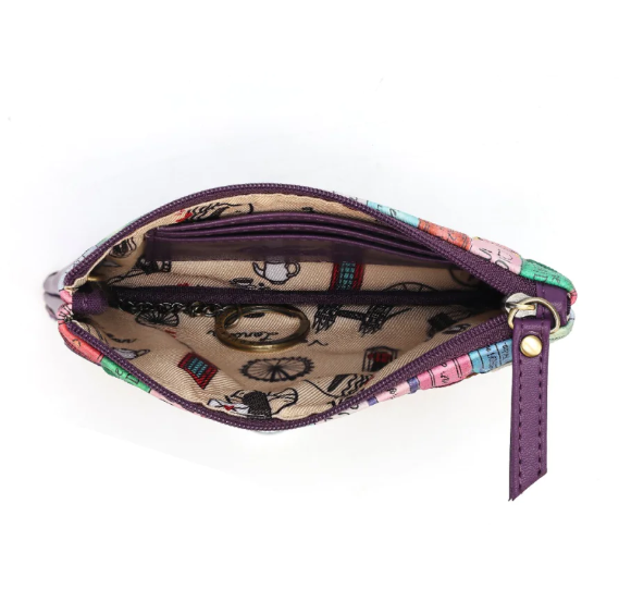 Vendula Travelling Library Bookshop Zipper Key Coin Purse