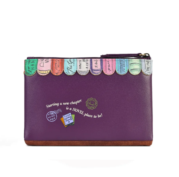 Vendula Travelling Library Bookshop Zipper Key Coin Purse