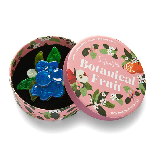 Erstwilder Botanical Fruit Blueberry Hill Brooch