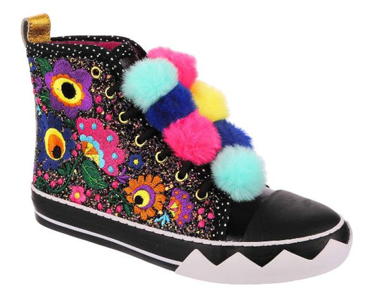 Irregular Choice Carnival Carnation Black