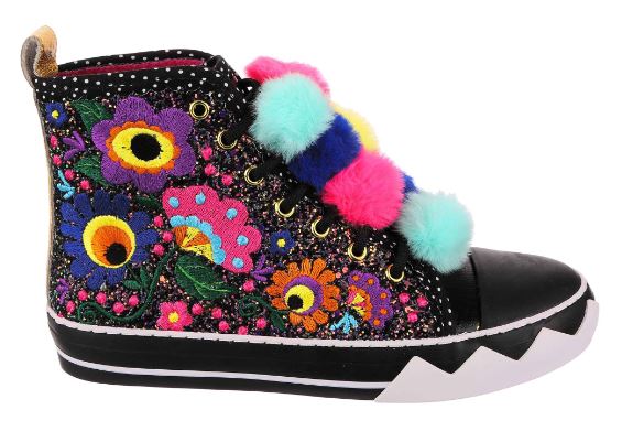 Irregular Choice Carnival Carnation Black