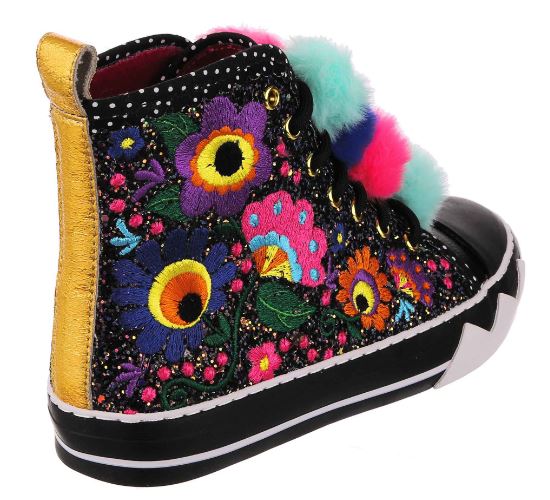 Irregular Choice Carnival Carnation Black