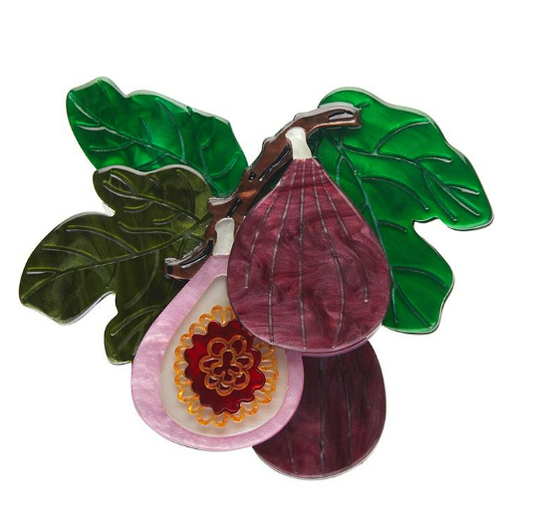 Erstwilder Botanical Fruit Fig Monday Brooch
