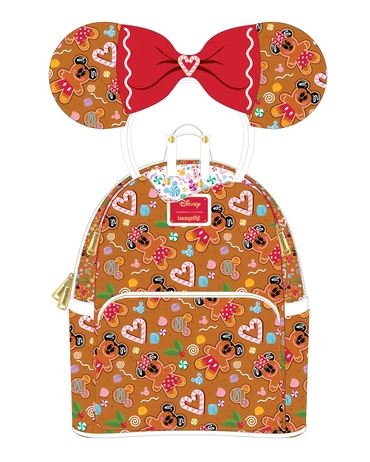Loungefly Mickey Mouse … Gingerbread Mini Backpack and Headband