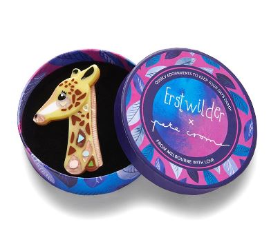 Erstwilder Pete Cromer Wildlife The Genteel Giraffe Brooch