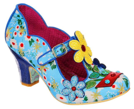 Irregular Choice Flower Pot Happy Houseplant Blue