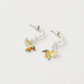 Fable England Kingfisher Hoop Earrings