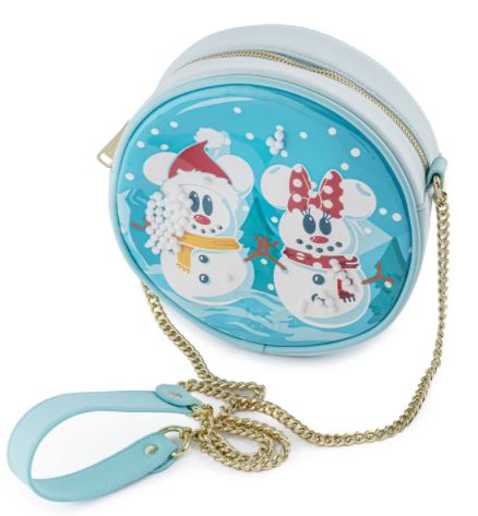 Loungefly Mickey Mouse … Snowman Snow Globe Crossbody