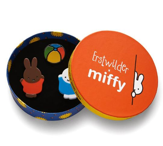 Erstwilder Miffy and Melanie Mini Brooch Set