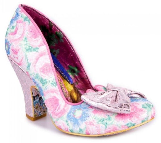 Irregular Choice Nick Of Time Pink Floral