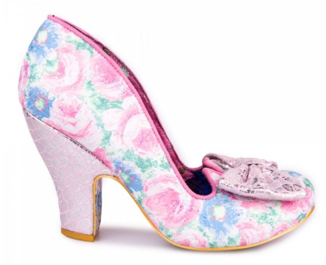 Irregular Choice Nick Of Time Pink Floral