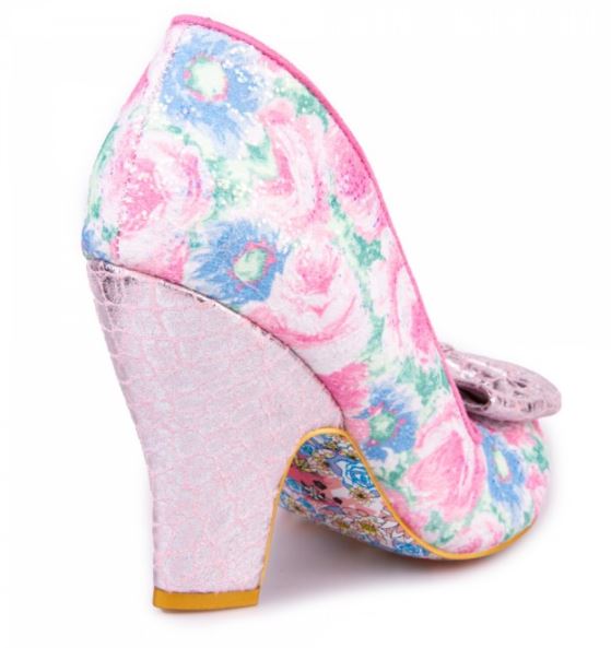 Irregular Choice Nick Of Time Pink Floral