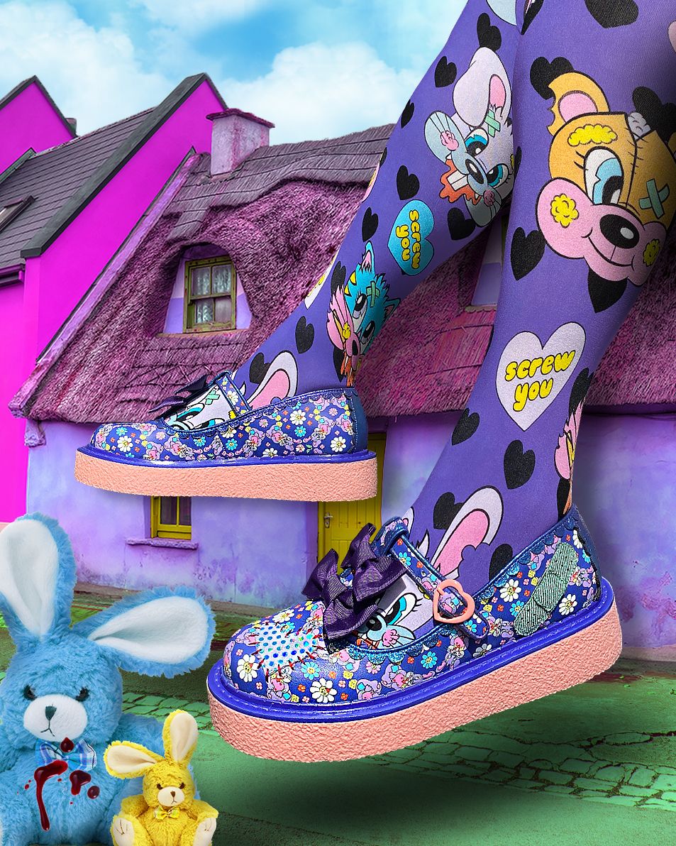 Irregular Choice Busted Bears Patched Up Love