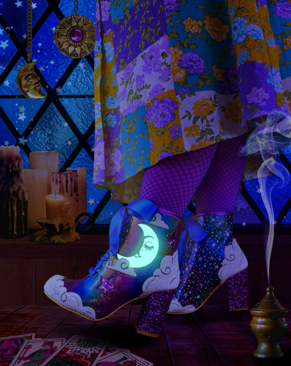 Irregular Choice Kitty in the Moon Ankle Boots