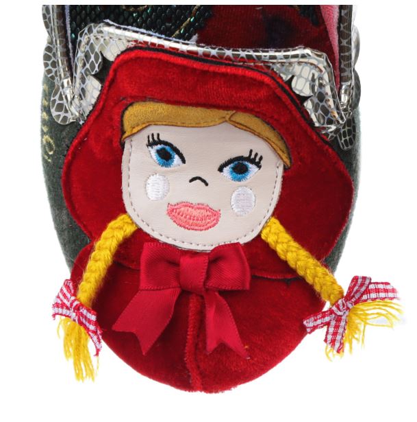 Irregular Choice Riding Hood Visiting Grandma Green