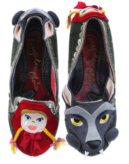 Irregular Choice Riding Hood Visiting Grandma Green