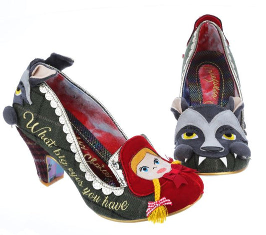 Irregular Choice Riding Hood Visiting Grandma Green