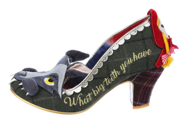 Irregular Choice Riding Hood Visiting Grandma Green