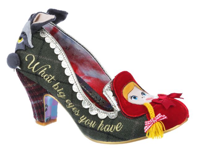 Irregular Choice Riding Hood Visiting Grandma Green