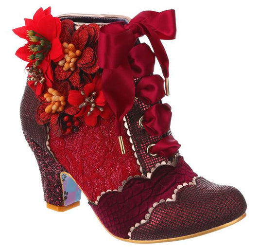 Irregular Choice Winter Blooms Bordo