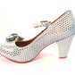 Cristofoli Juliet Soft Grey with Silver Polka Dots